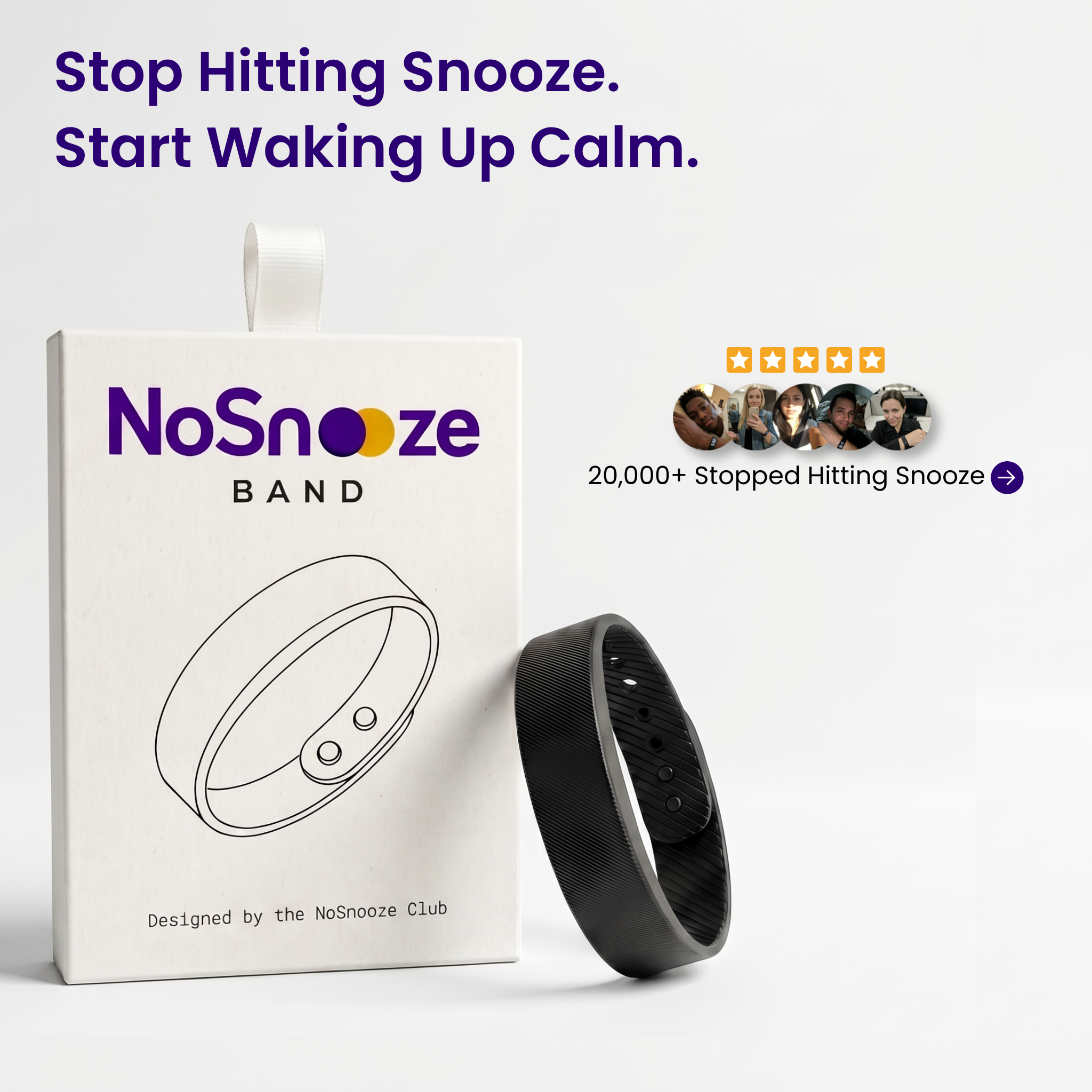 NoSnooze Band - Silent Vibration Alarm