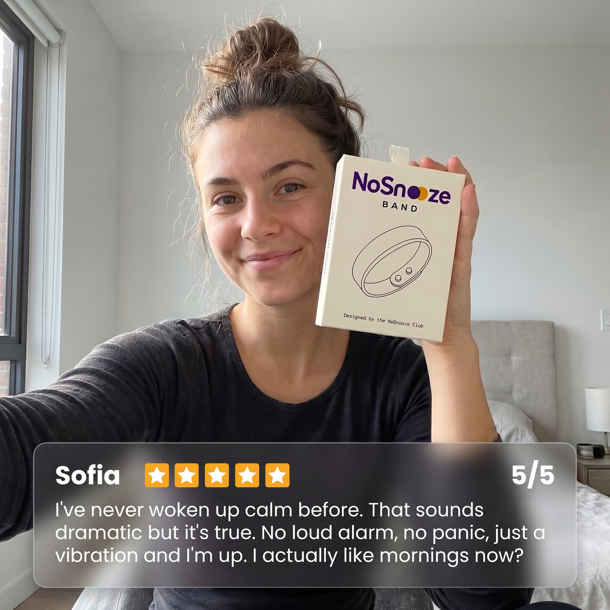NoSnooze Band - Silent Vibration Alarm