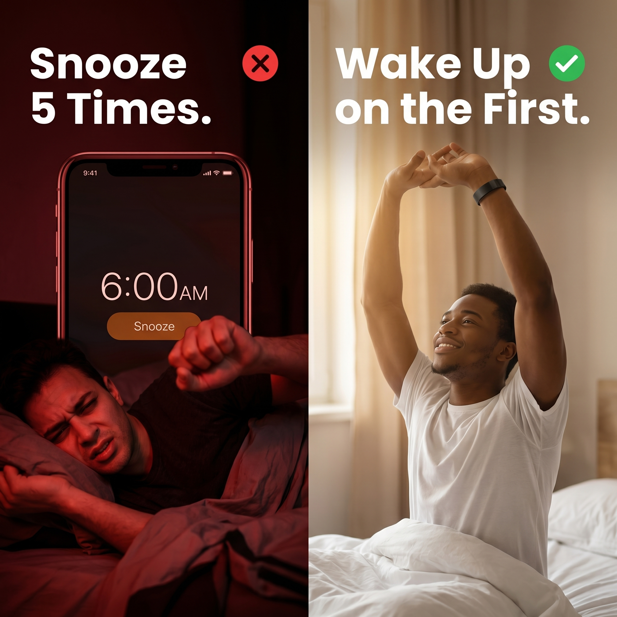 NoSnooze Band - Silent Vibration Alarm